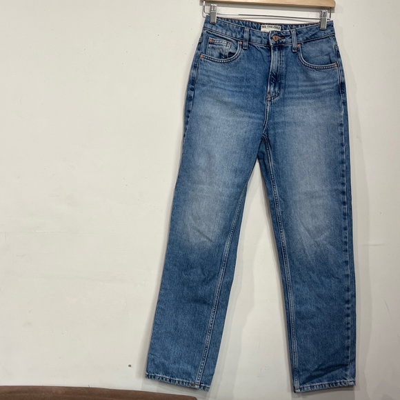 Free People We The Free The Pacifica  High Rise Straight Leg Light wash Jeans 26 - Picture 4 of 14
